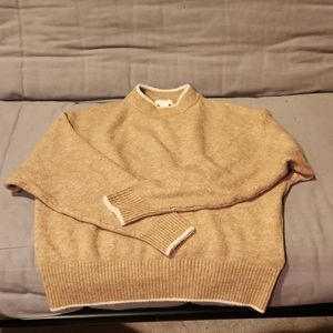 H&M camel color mockneck turtleneck sweater,  size medium.